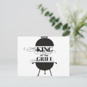 König Des Grills Postkarte (Stehend Vorderseite)