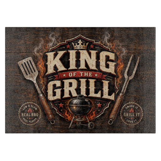 König des Grills Schneidebrett (Vorderseite)
