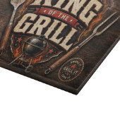 König des Grills Schneidebrett (Ecke)