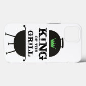 König des Grills, schwarz-grüne Krone Case-Mate iPhone Hülle (Rückseite (Horizontal))