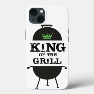 König des Grills, schwarz-grüne Krone Case-Mate iPhone Hülle
