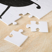 König des Grills, schwarz-grüne Krone Puzzle (Seite)