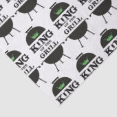 König des Grills, schwarz-grüne Krone Seidenpapier (Detail)