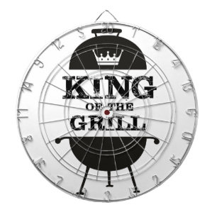 König Des Grills, Schwarz Weiße Krone Dartscheibe