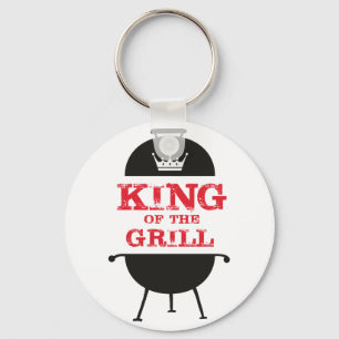 König Des Grills, Schwarz Weiße Krone Rot Schlüsselanhänger