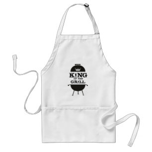 König Des Grills, Schwarz Weiße Krone Schürze
