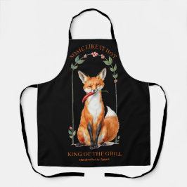 König des Grills Spicy Fox BBQ Kochschürze  Schürze