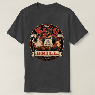 König des Grills T-Shirt Vatertag Grillen