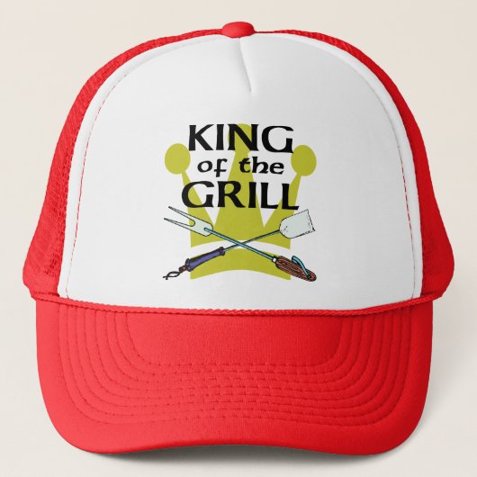 König des Grills Truckerkappe (Vorderseite)