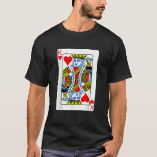 König des Herzens Kartenspielen Valentinkostüm T-Shirt