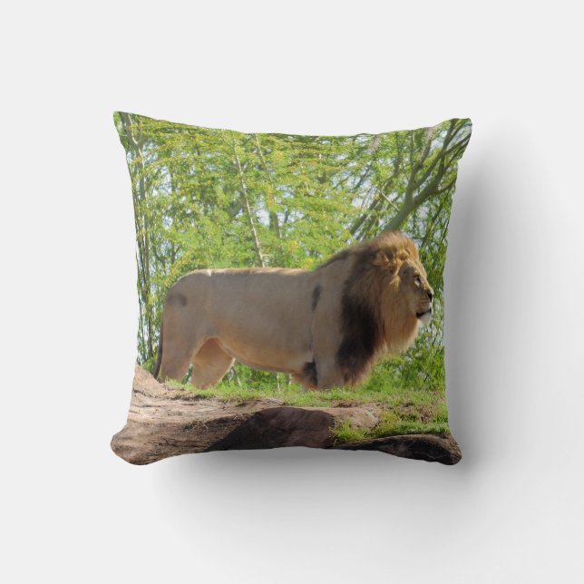 König des Jungle Square Kissen (Löwe) (Vorderseite)