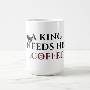 König des Kaffees Löwe Kaffeeliebhaber Morgenkaffe Kaffeetasse