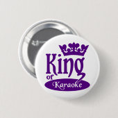 König des Karaokeknopfes Button (Vorne & Hinten)