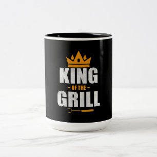 König des Koch vom Grill   Grillen & Grillen Lieb Zweifarbige Tasse