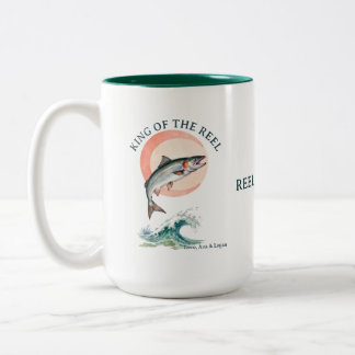 König des Lachsfischens Zwei-Ton-Becher  Zweifarbige Tasse