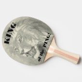 König des lustigen Klingeln-Löwes klatschen Tischtennis Schläger (Seitenansicht)