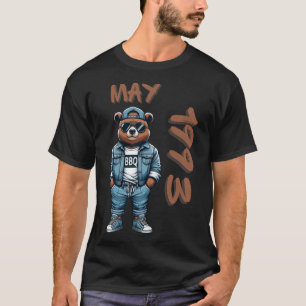 König des Mais Grillmeister Bär BBQ-Liebhaber Vate T-Shirt