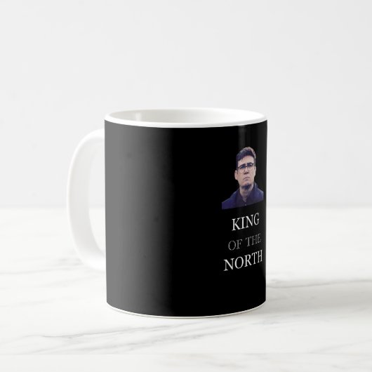 König des Nordens - Funny Andy Burnham Kaffeetasse (Vorderseite Links)