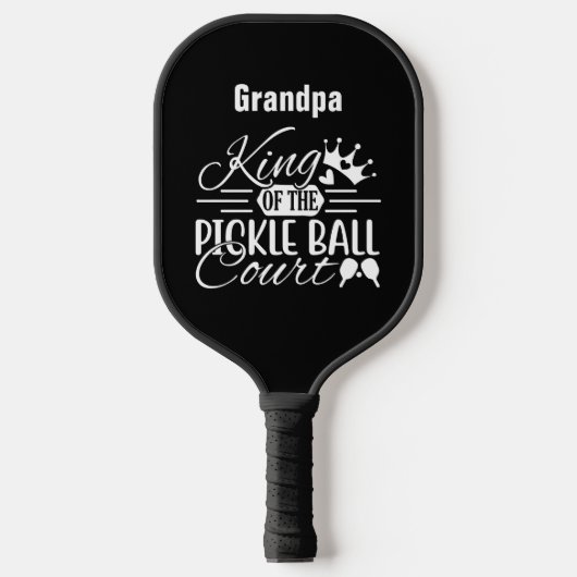 König des Pickleball Court Großeltern Name Pickleball Schläger (Vorderseite)