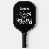 König des Pickleball Court Großeltern Name Pickleball Schläger (Rückseite)