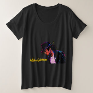 König des Pop-Moonwalk-Legend Retro-Tribut-Design Große Größe T-Shirt