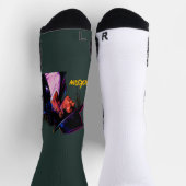 König des Pop-Moonwalk-Legend Retro-Tribut-Design Socken (Oben)