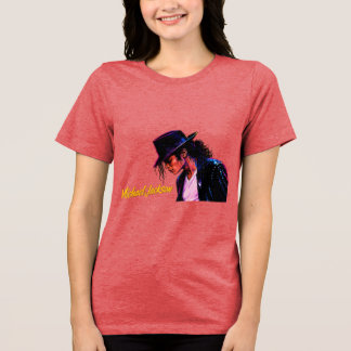 König des Pop-Moonwalk-Legend Retro-Tribut-Design Tri-Blend Shirt