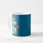 König des Rage-Köder Lustiger Internet-Meme-Gamer- Kaffeetasse (Vorderseite Links)