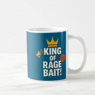 König des Rage-Köder Lustiger Internet-Meme-Gamer- Kaffeetasse