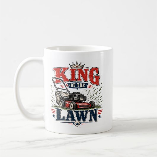 König des Rasens Kaffeetasse (Links)