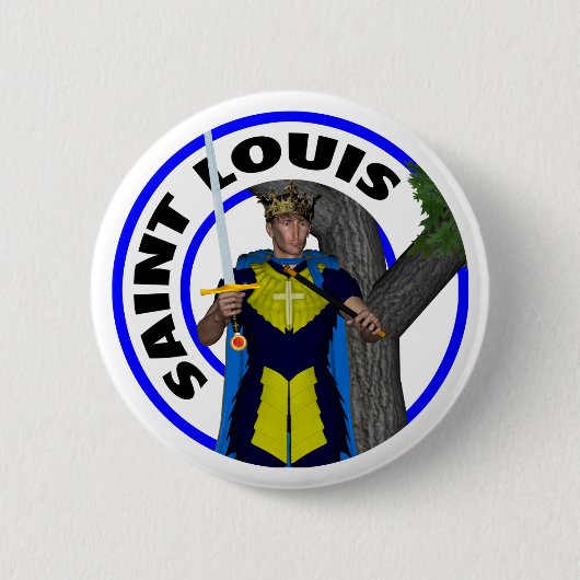 König des Saint Louis-IX von Frankreich Button (Vorderseite)