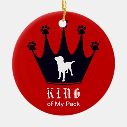 König des Satzes Keramik Ornament (Vorne)