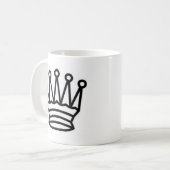 König des Schachs Kaffeetasse (Vorderseite Links)