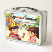 König des Schulhofs | Metall | Lunchbox (Vorderseite)