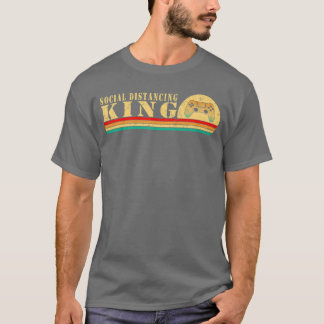 König des sozialen Distanzierung-Gamings, Vintage- T-Shirt