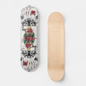 König des Spaten-Schädel-Skateboards Skateboard (Vorderseite)