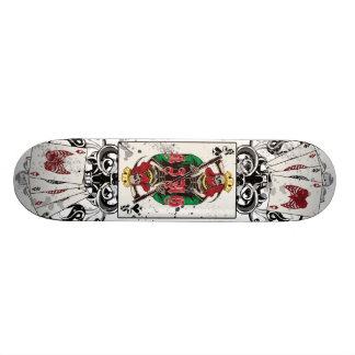König des Spaten-Schädel-Skateboards Skateboard