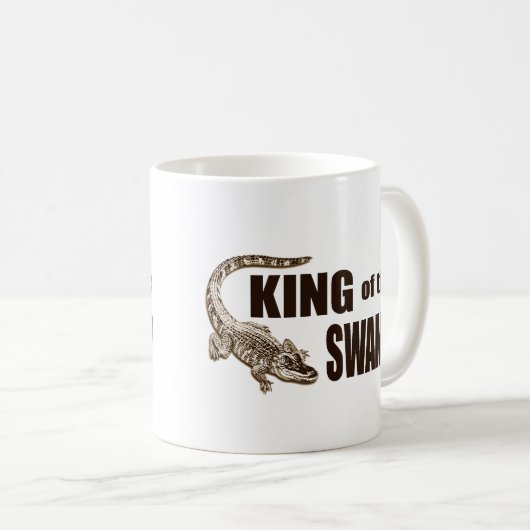 König des Sumpfs - Alligatorjäger Kaffeetasse (VorderseiteRechts)
