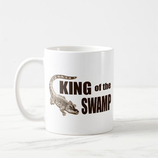 König des Sumpfs - Alligatorjäger Kaffeetasse (Links)
