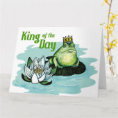 König des Tages - große Grußkarte Karte (Gelbe Blume)