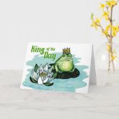 König des Tages - Grußkarte Karte (Gelbe Blume)