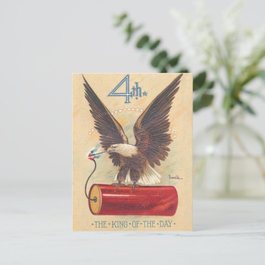 König des Tages Postkarte (Stehend Vorderseite)