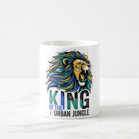 König des urbanen Dschungels Kaffeetasse (Mittel)