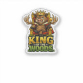 König des Waldes Aufkleber (Vorderseite)