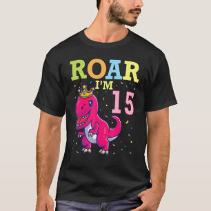 König Dinosaurier tanzen glücklich mein Geburtstag T-Shirt