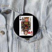 König Donald gegen Königin Hillary Button (Beispiel)