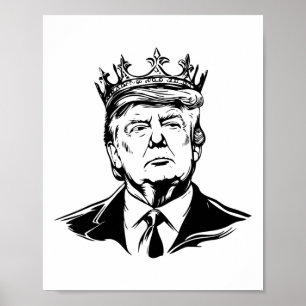 König Donald Trump Donald Trump Adel Poster