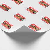 König Dschungel – Wildes Tiger-Power-Design Geschenkpapier (Ecke)