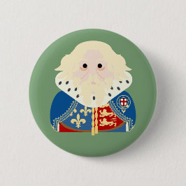 König Edward III von England Button