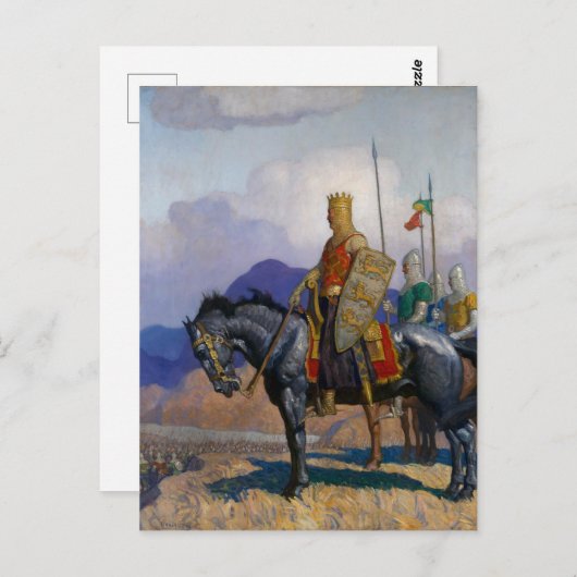 König Edward sieht die Schlacht c. 1921 von N.C. W Postkarte (Vorne/Hinten)